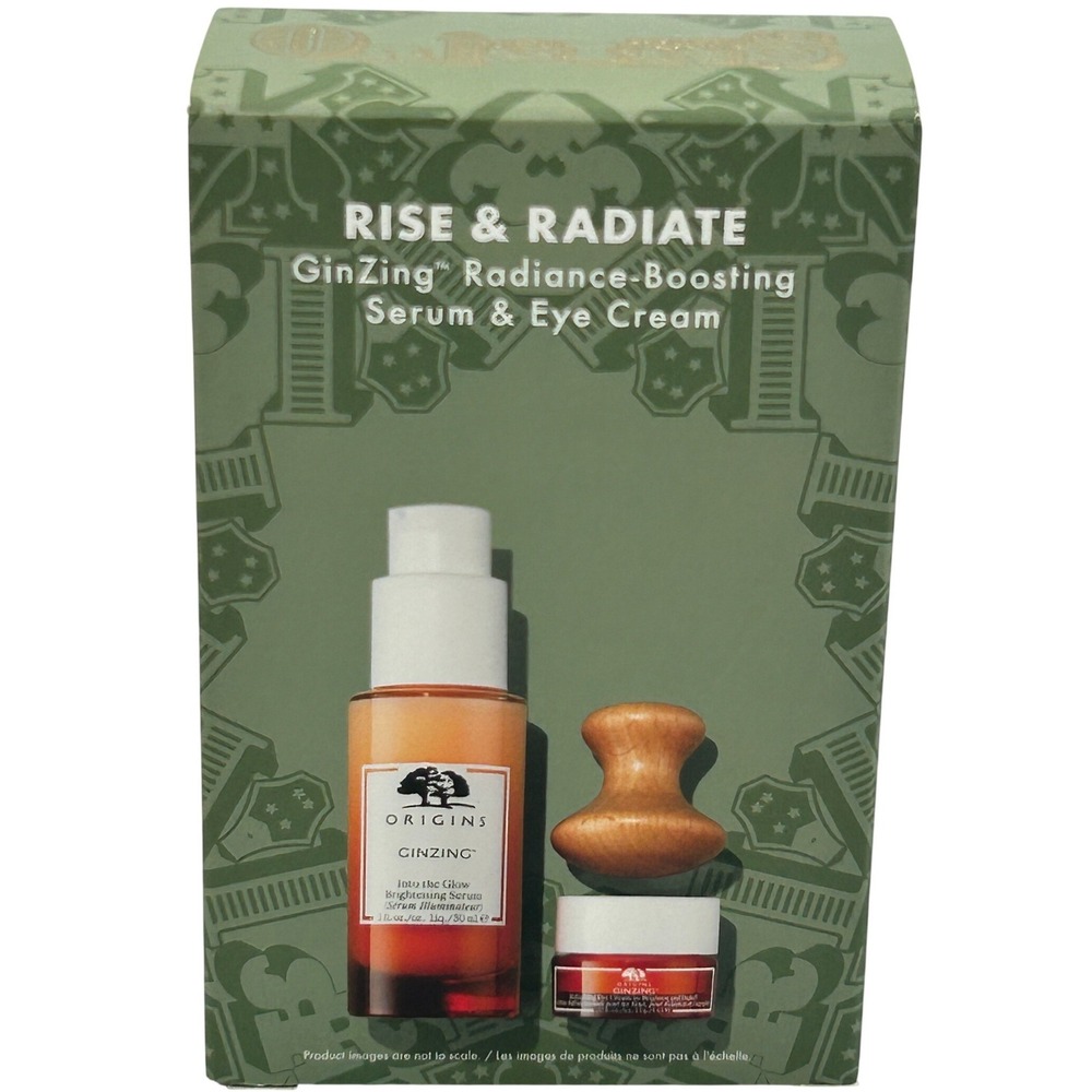 Origins GinZing Rise & Radiate Set Multi NEW Brightening Serum Eye Cream